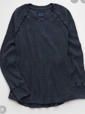 American Eagle Outfitters Big Hug Waffle Sweatshirt